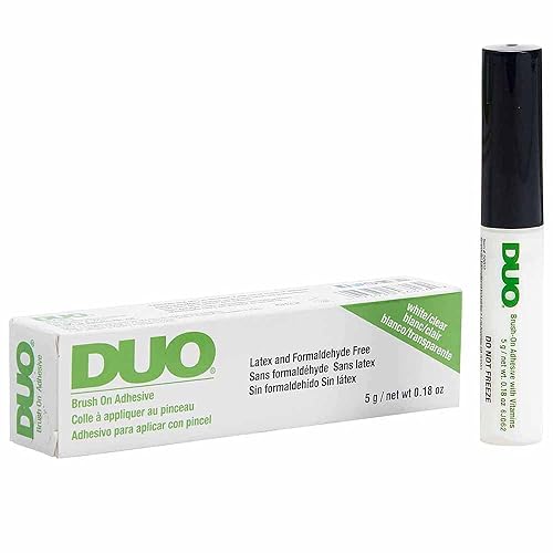 Duo Brush-On Strip Lash Adhesive, Clear, 0.18Oz - Waterproof, Long-Lasting, Easy Application