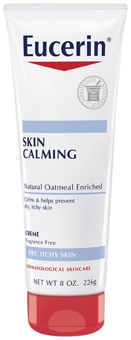 Eucerin Skin Calming Crème, Fragrance-Free, 8 Oz - Soothing Moisturizer For Sensitive Skin