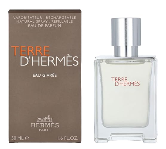 Hermes Terre DHermes Eau Givree for Men - 1.6 oz Refillable EDP Spray, Fresh Citrus Fragrance, Ideal Gift for Him