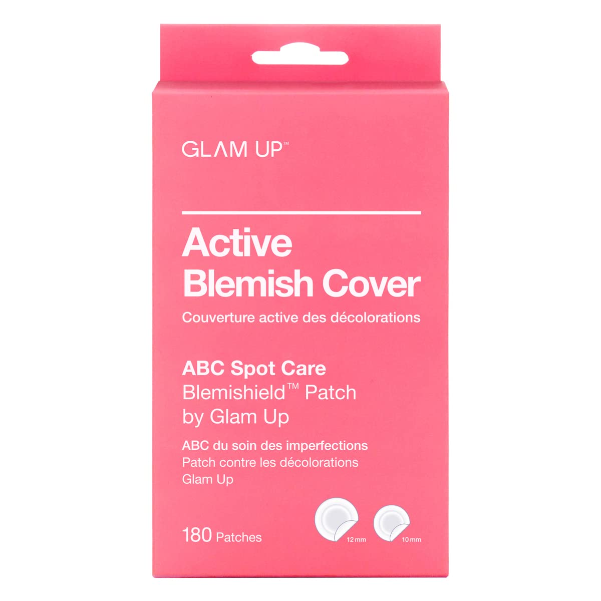 Glam Up Hydrocolloid Blemish Patches - 180Pcs, Ultra Thin, Waterproof, Vegan-Friendly