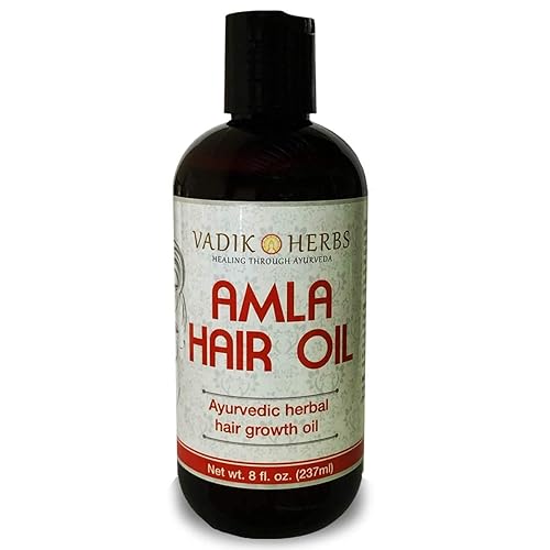 Vadik Herbs Amla Hair Oil - 8 oz Rosemary Oil for Hair Loss, Thinning, and Beard Growth