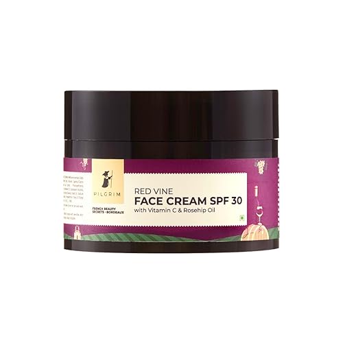 Pilgrim Vitamin C Face Cream Spf 30 With Rosehip Oil | Anti-Aging, Wrinkle-Fighting, 1.76 Oz