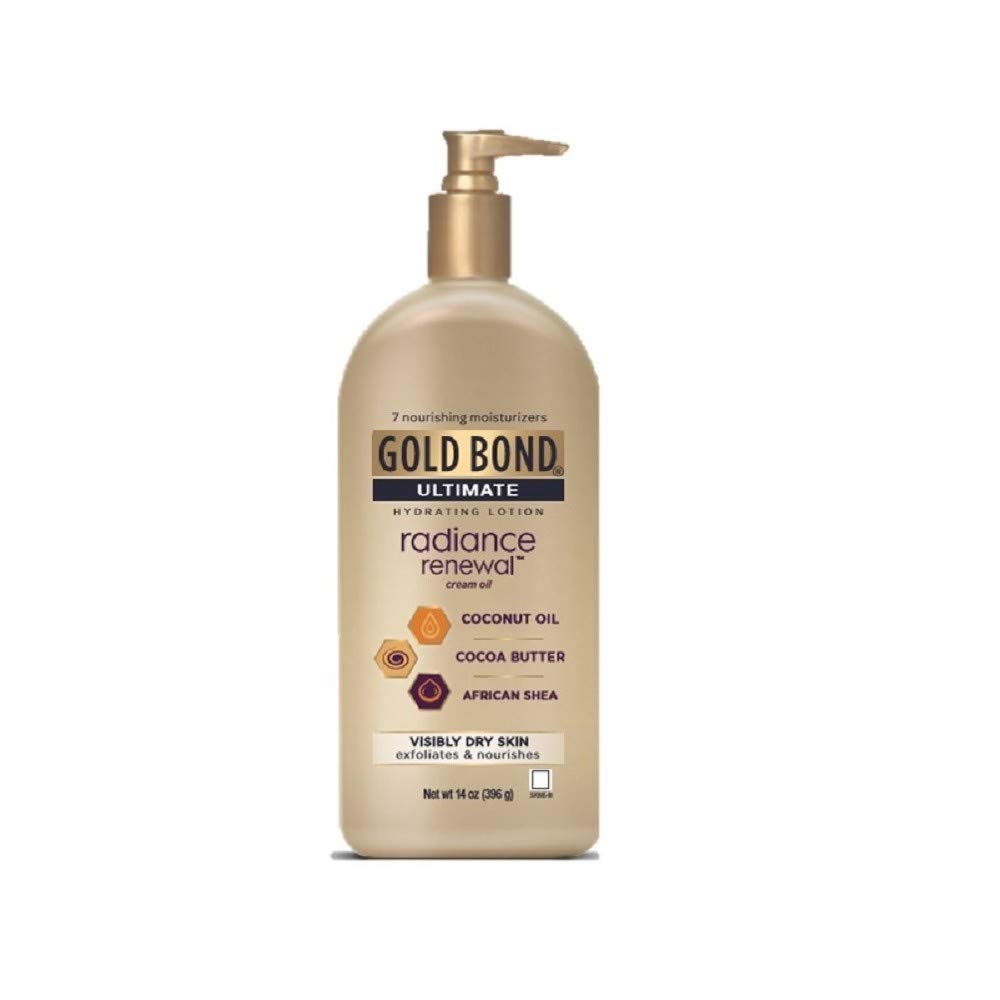 Gold Bond Ultimate Radiance Renewal Cream Oil, 14 Oz, Pack Of 3 - Hydrating Skin Care