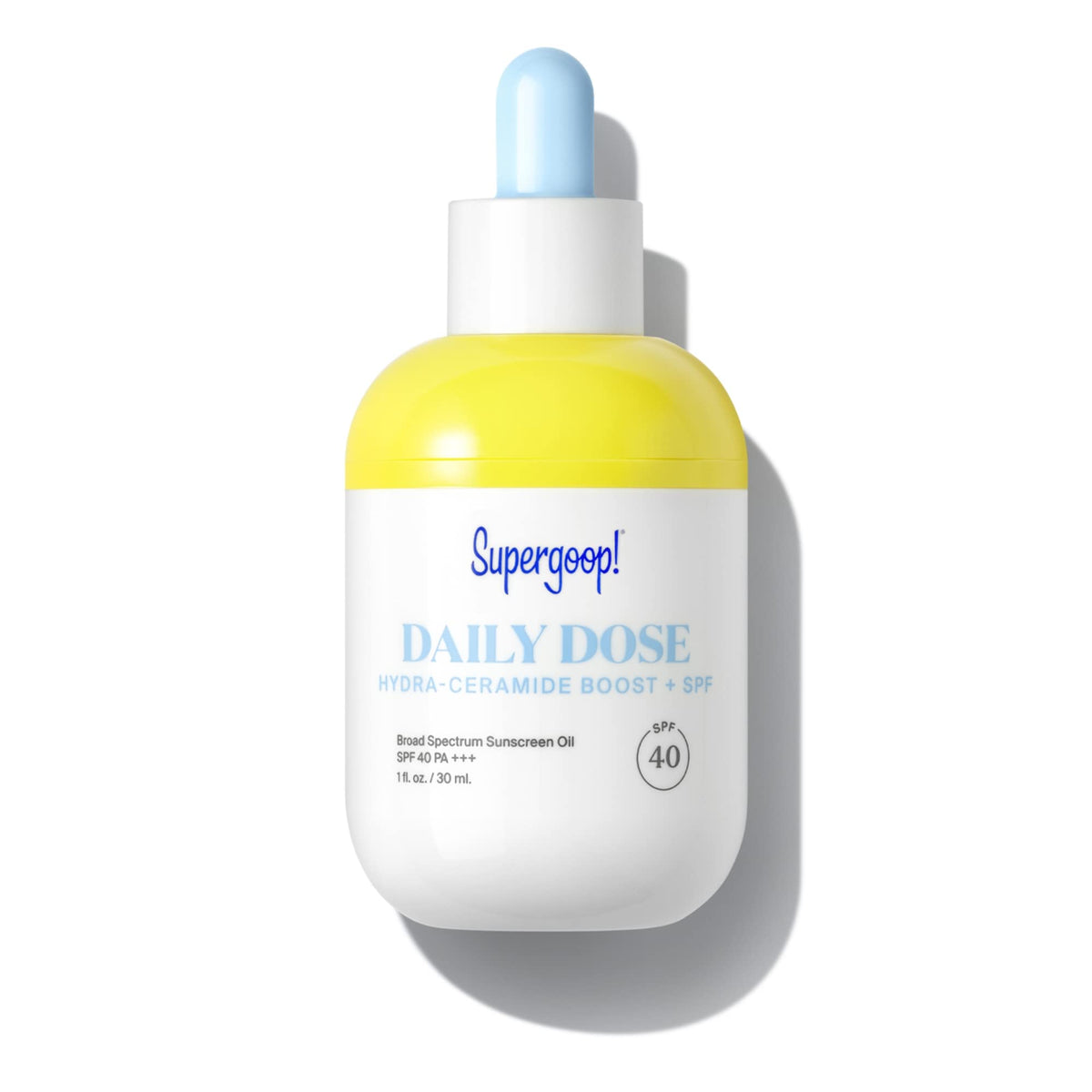 Supergoop! Daily Dose Hydra-Ceramide Boost Spf 40 Oil - Hydrating Sunscreen Serum, 1 Fl Oz