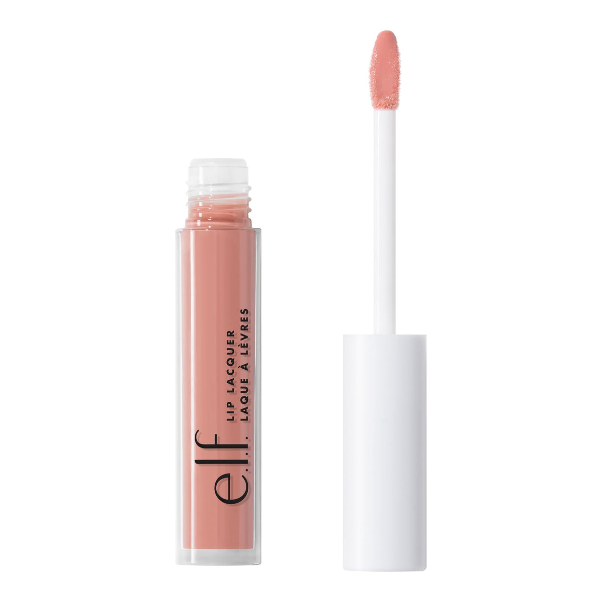 E.L.F. Lip Lacquer - Nourishing, Non-Sticky Lip Gloss, Vegan, Cruelty-Free, Whisper Pink, 