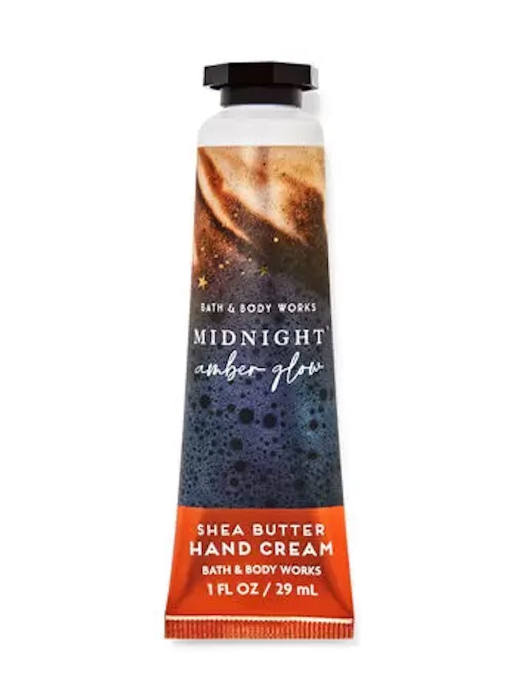 Bath & Body Works Midnight Amber Glow Hand Cream 1Oz - Shea Butter Travel Size Moisturizer