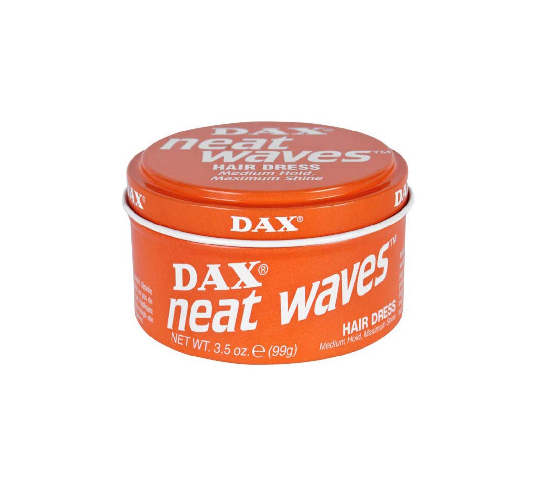 Dax Neat Waves Hair Styling Pomade, 3.5 Ounce - Strong Hold, Orange