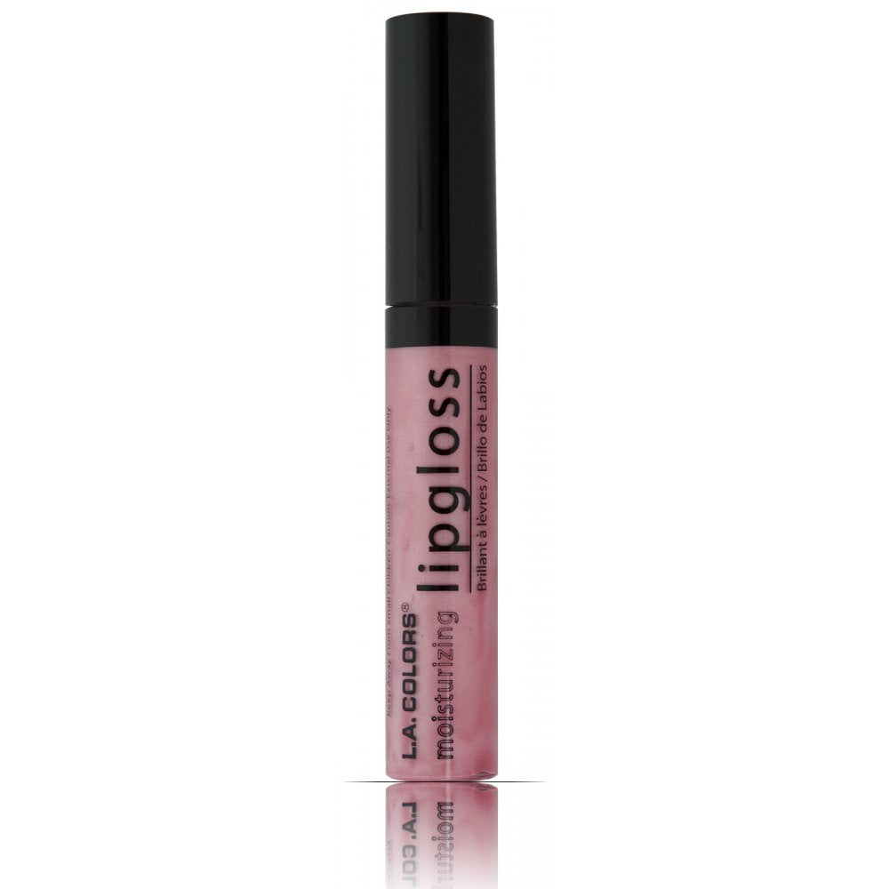 L.A. Colors Lip Gloss - Tickled Pink, 0.32 Ounce - Vibrant Pink Shine For All-Day Wear