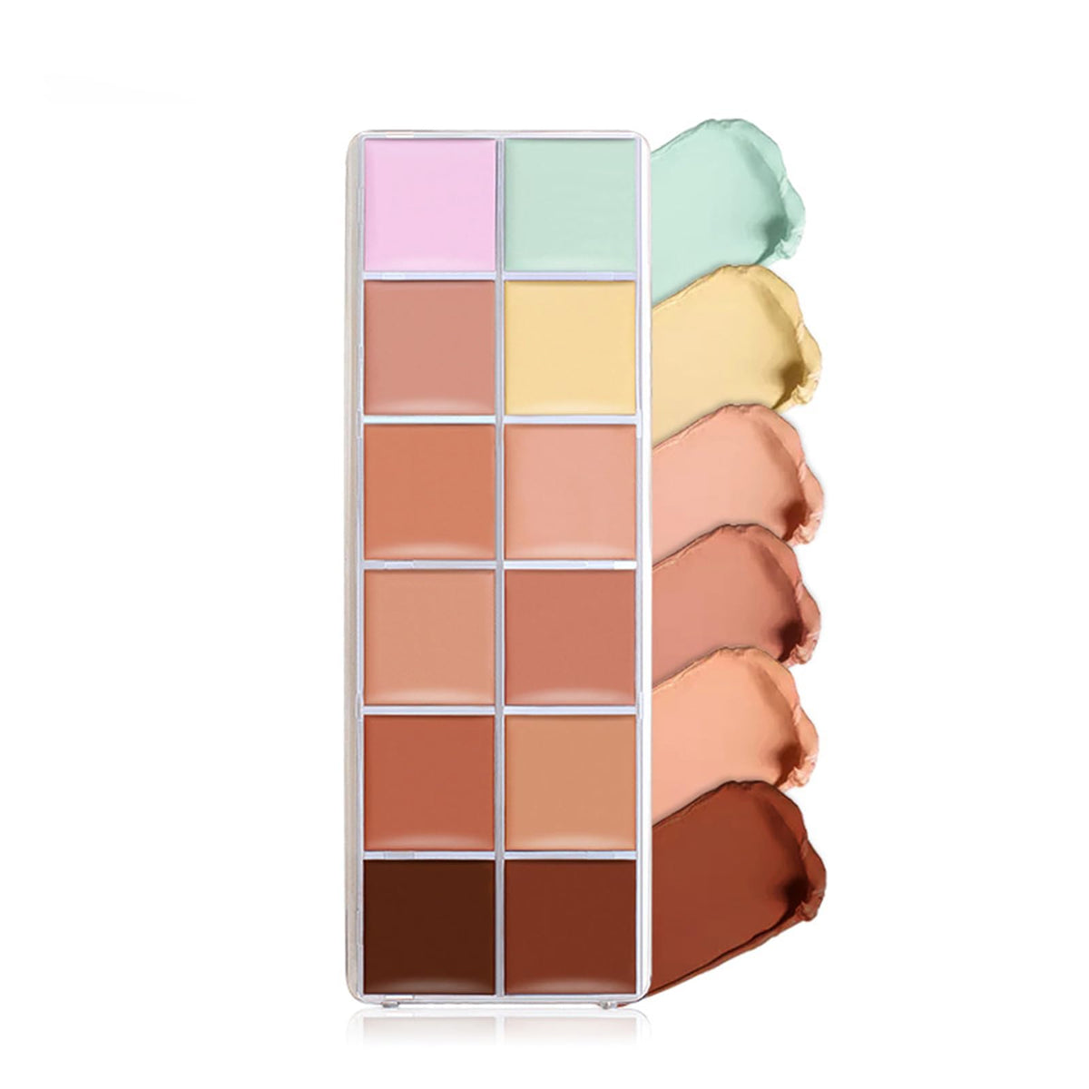 Veronni 12 Colors Cream Concealer Palette - Full Coverage Contour Makeup For Daily Use