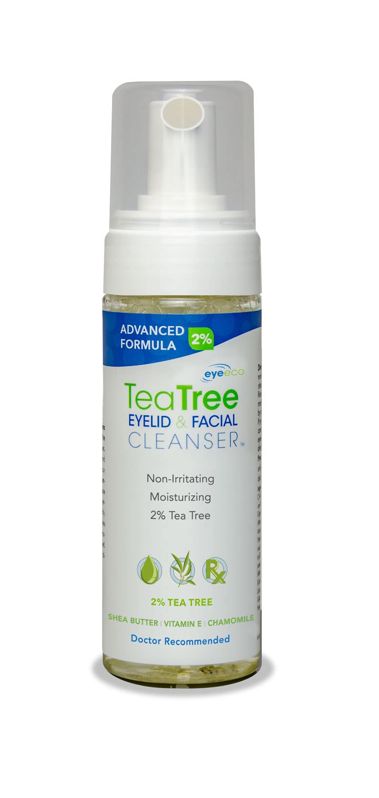 Eyeeco Eye Eco Advanced Tea Tree Eyelid & Facial Cleanser, Soothing 50Ml, Non-Irritating