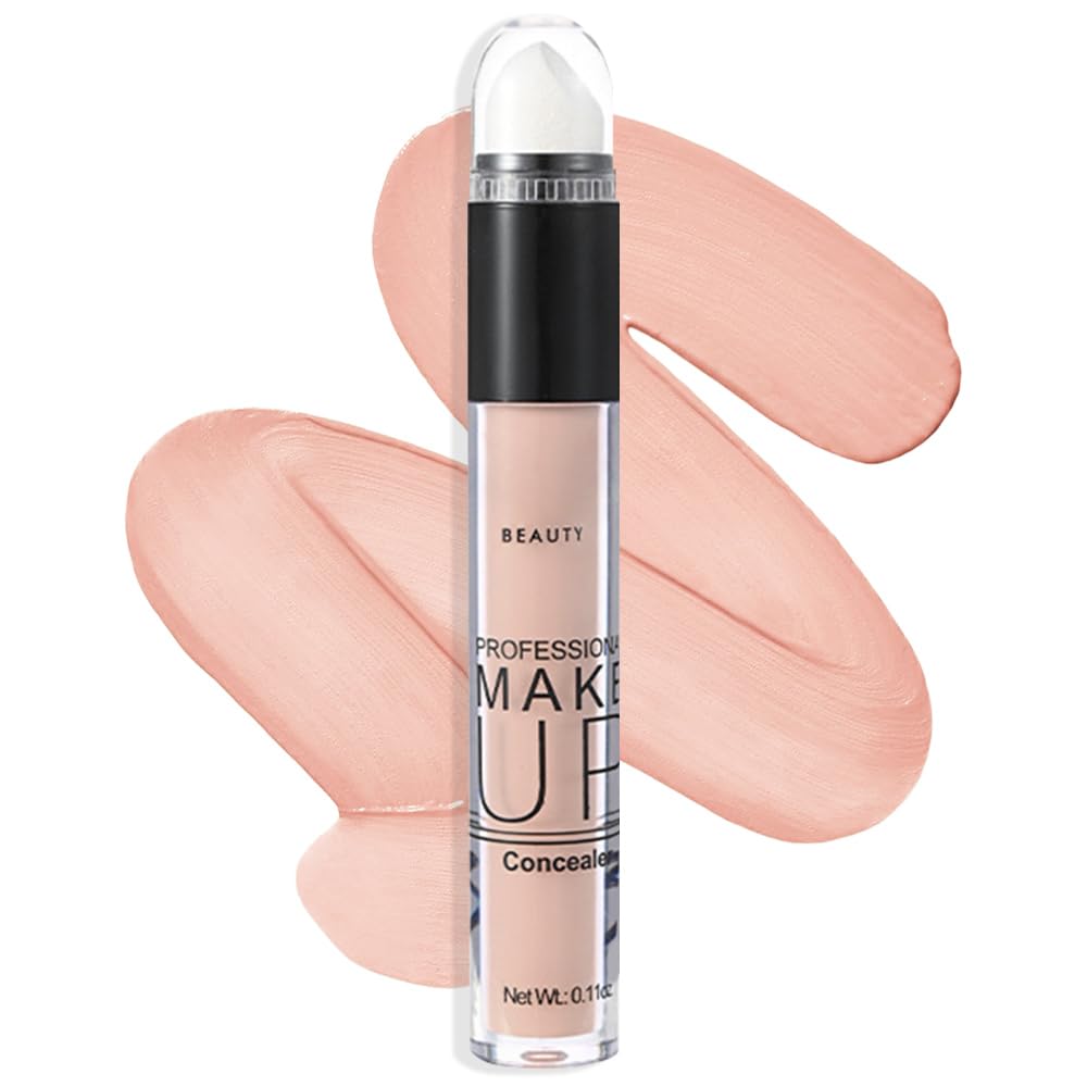 Suake Liquid Foundation Cream, Full Coverage Matte Concealer, Waterproof, 0.35 Fl Oz, Color 03#