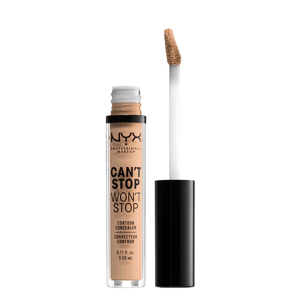 NYX PROFESSIONAL MAKEUP Can't Stop Won't Stop Concealer - 24h Full Coverage, Matte Finish, Natural