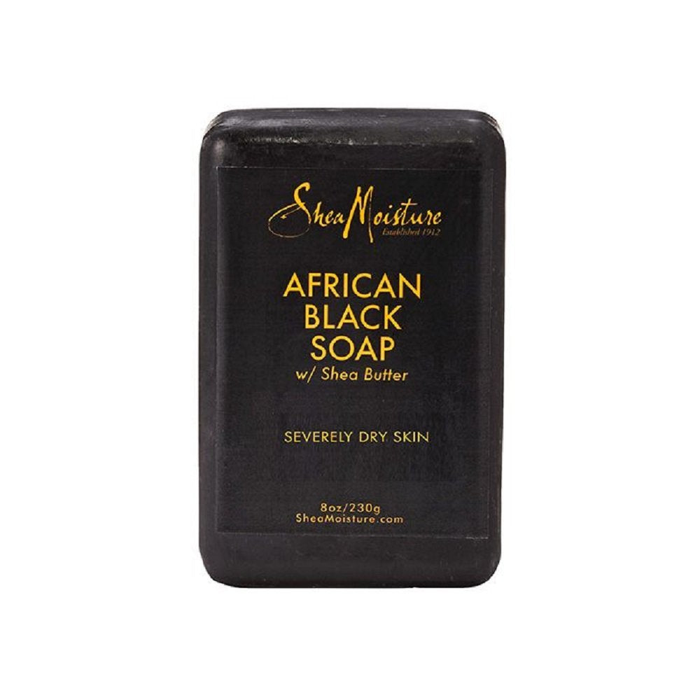 Sheamoisture African Black Soap Bar Soap - 8 Oz, All-Natural Cleansing For Clear Skin