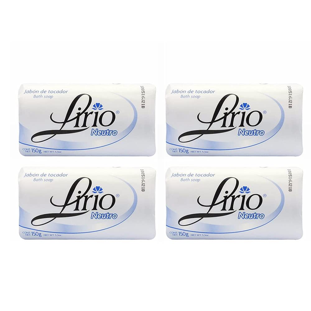 Lirio Neutro Soap - 150G | Gentle Cleansing Bar, Ideal For Sensitive Skin, 21.16 Oz