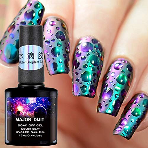 Major Dijit 8Ml Water Droplet Gel Nail Polish - Soak Off Uv Led Nail Art (Color B)