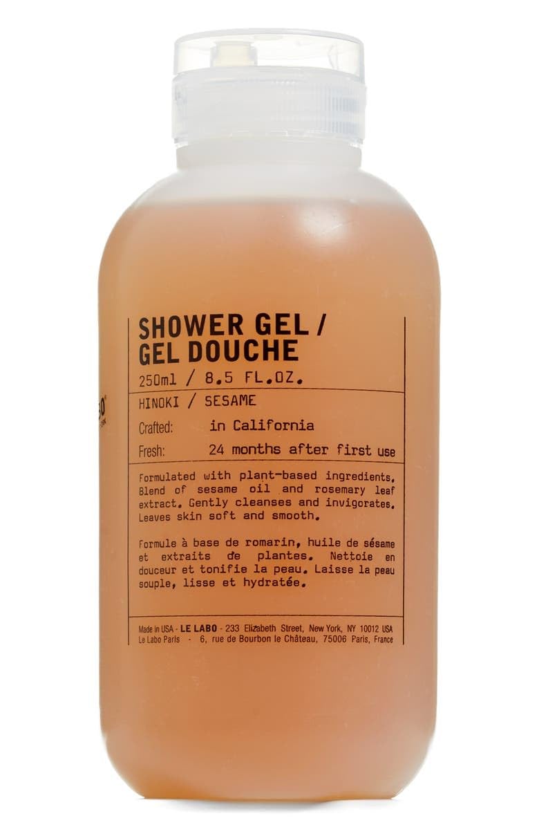 Le Labo Hinoki Shower Gel 8.5 Fl Oz - Unisex Luxury Body Wash For Refreshing Cleanse