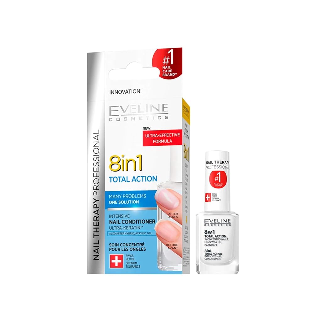 Eveline Cosmetics Total Action 8 In 1 Nail Treatment & Conditioner - Multi-Colored, 1 Count