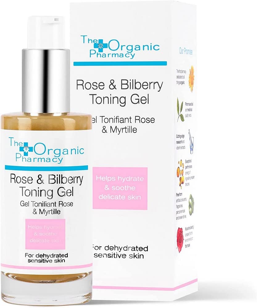 The Organic Pharmacy Rose & Bilberry Toning Gel - 1.7 Ounce Hydrating Facial Gel