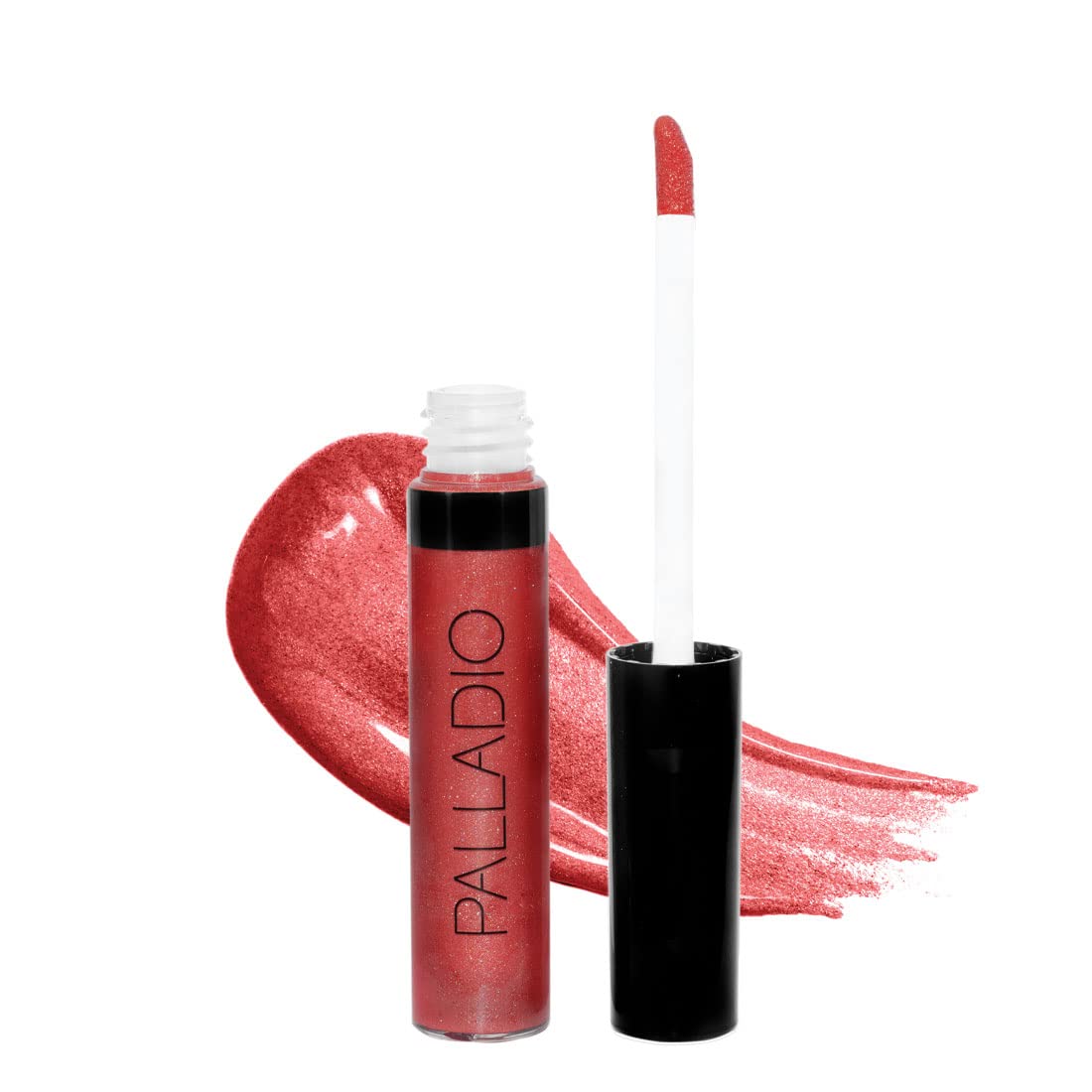 Palladio Watermelon Lip Gloss - Non-Sticky, Vitamin E & Aloe, Intense Color, Moisturizing, 0.