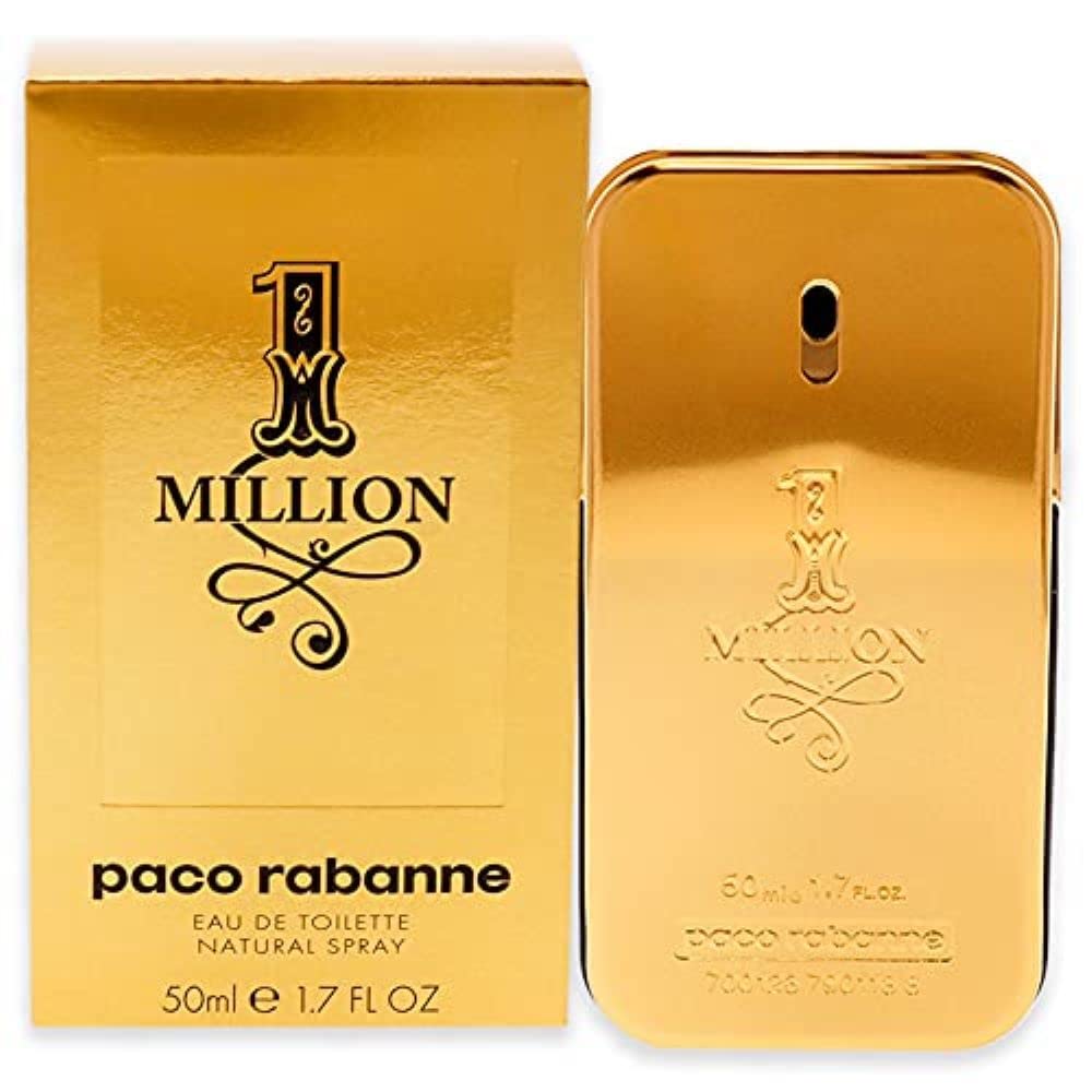 Paco Rabanne 1 Million Eau De Toilette Spray For Men, 1.7 Fl Oz - Light Green