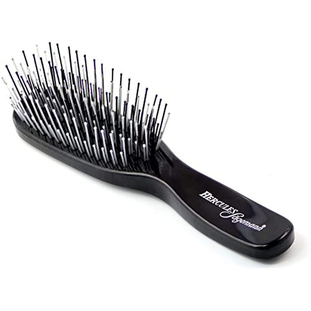 Hercules Sägemann Black Scalp Brush Junior - Nylon Material For Gentle Scalp Care