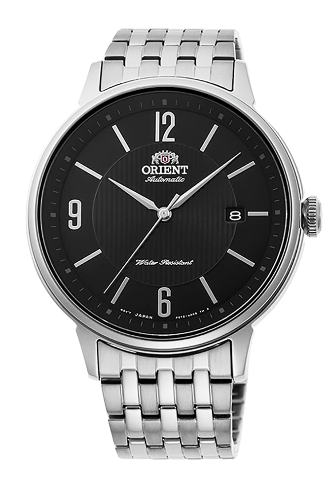 Orient Men'S Japanese Automatic Stainless Steel Classic Watch Ra-Ac0J-A, Black