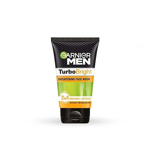 Garnier Men Turbobright Face Wash - 100G, Deep Cleanser For Brightening Skin