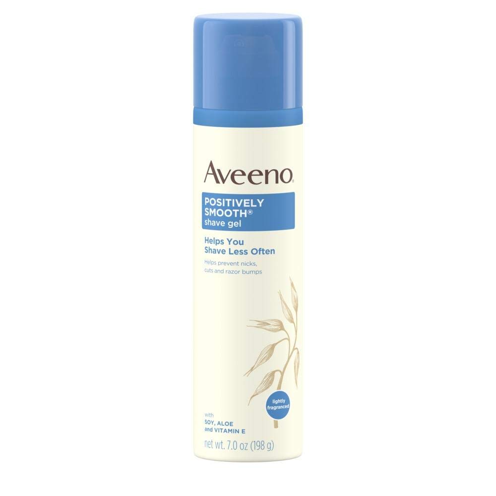 Aveeno Active Naturals Positively Smooth Shave Gel, Natural Soy, 7 Oz - Smooth Skin Formula