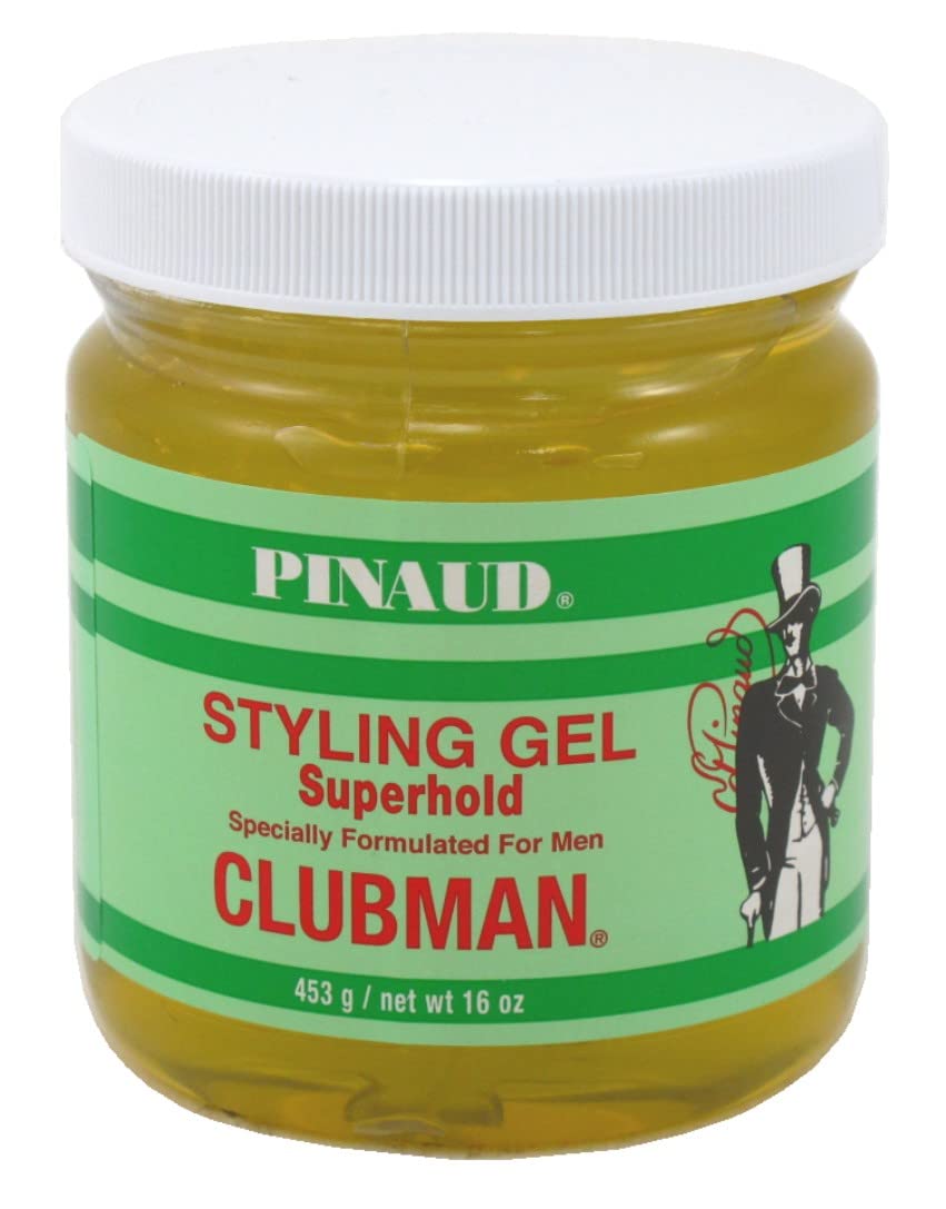 Clubman Super Hold Gel For Men, 16 Ounce Jar (3 Pack) - Ultimate Styling & Control