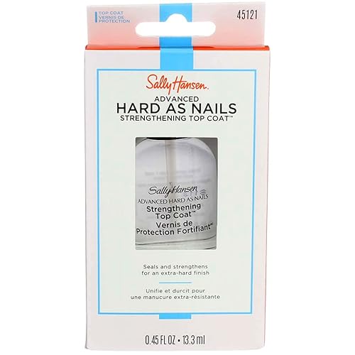 Sally Hansen Advanced Hard As Nails Strength Top Coat, 0.45 Oz, 3 Pack