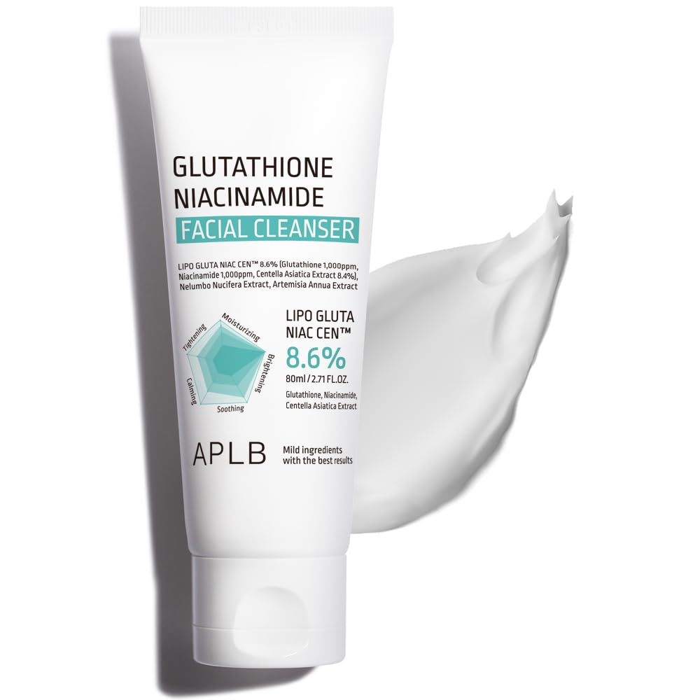 Aplb Glutathione Niacinamide Facial Cleanser 2.71 Fl Oz | Tightens Pores & Deep Moisture