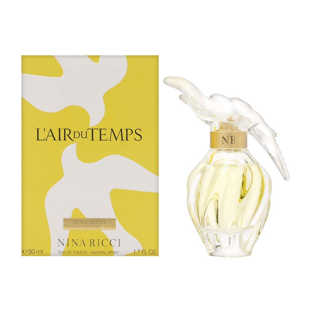 L'Air Du Temps By Nina Ricci Eau De Toilette Spray For Women, 1.7 Oz With Bird Cap