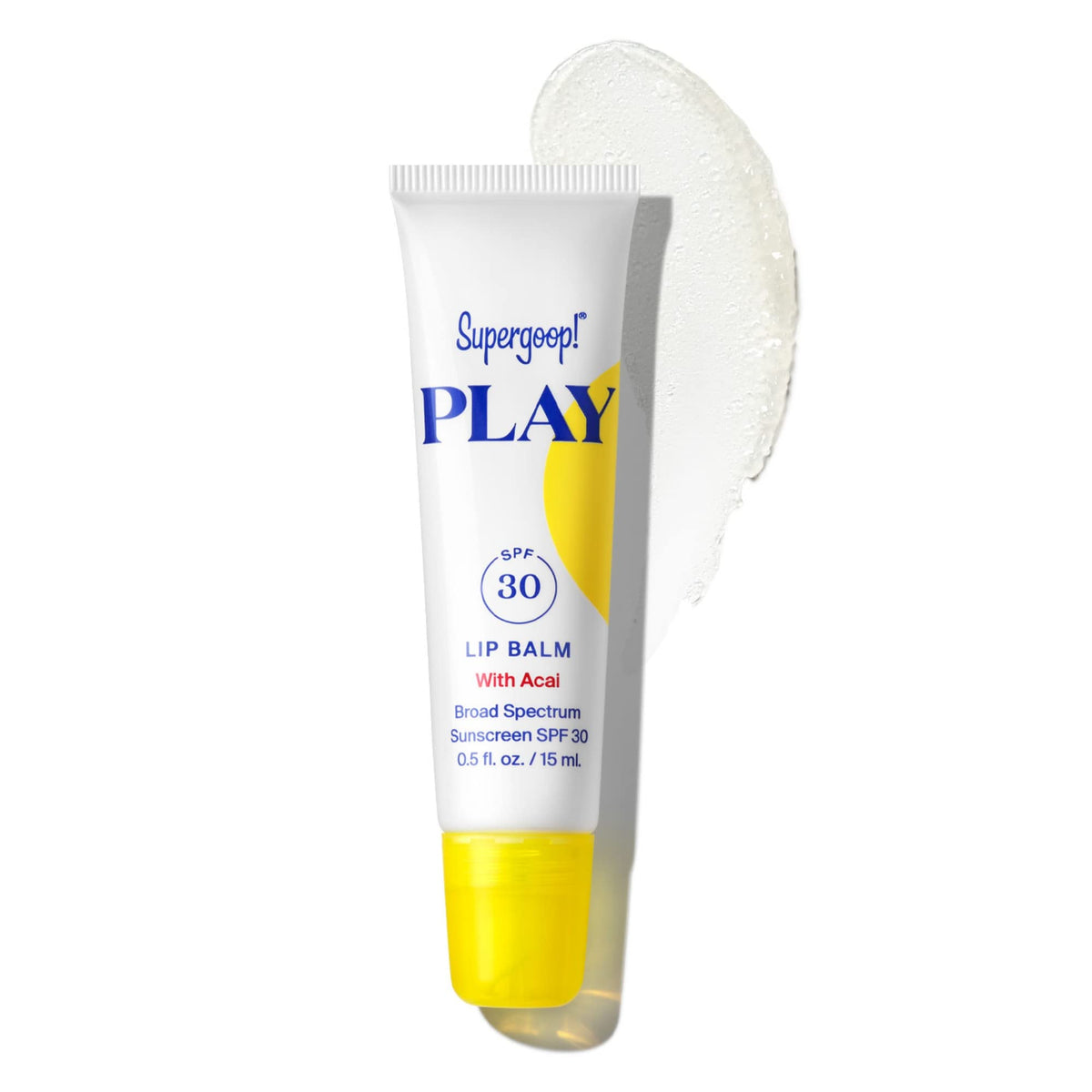 Supergoop! Play Lip Balm Spf 30 - Hydrating With Acai, Honey & Shea Butter - 0.5 Fl Oz