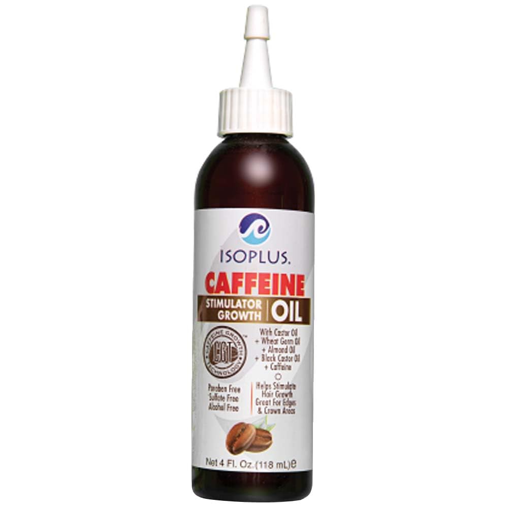 Isoplus Caffeine Stimulator Growth Oil - 4 Fl Oz (Pack Of 2) For Hair Growth And Care