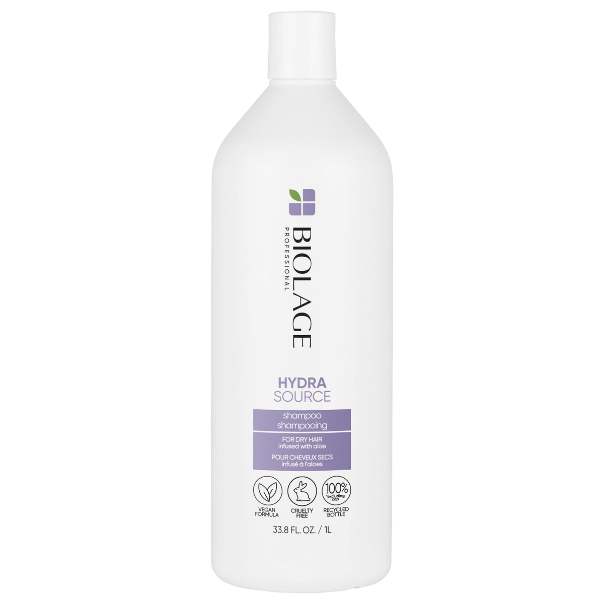 Biolage Hydrasource Salon Shampoo  Hydrates  Moisturizes Dry Hair  Helps Repair Split Ends  ParabenFree  For Dry Hair  We