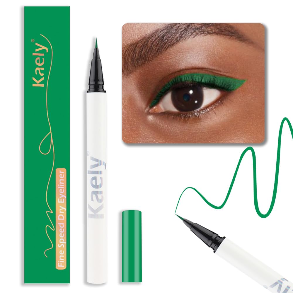 Evpct Dark Green Waterproof Liquid Eyeliner Set - Long Lasting, Ultra-Fine, Speed Dry 1 Count