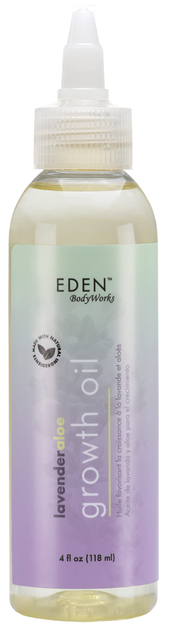 Eden Bodyworks Lavender Aloe Hair Growth Oil - Vegan Scalp Treatment, 4 Oz