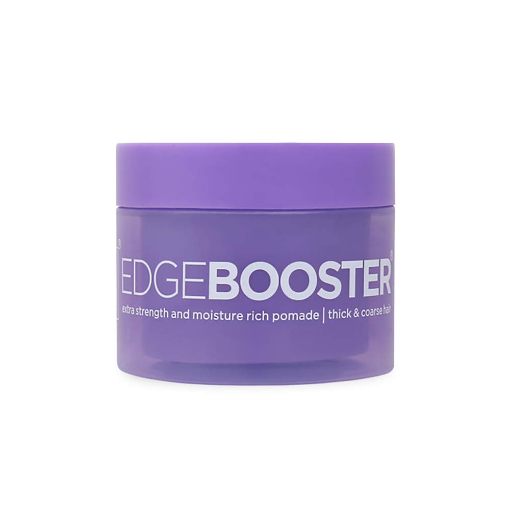 Edge Booster Strong Hold Water-Based Pomade - Super Shine & Moisture, 3.38Oz, Violet Crystal