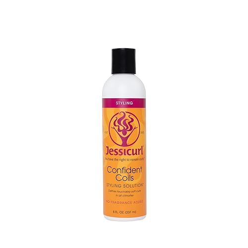 Jessicurl Confident Coils Curl Cream, 8 Fl Oz - Frizz Control & Humidity Control for Curly Hair