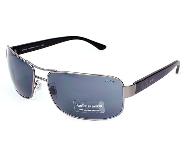 Polo Ralph Lauren Polo Ph3070 Sunglasses Matte Gunmetal 64Mm Gray Lens Composite