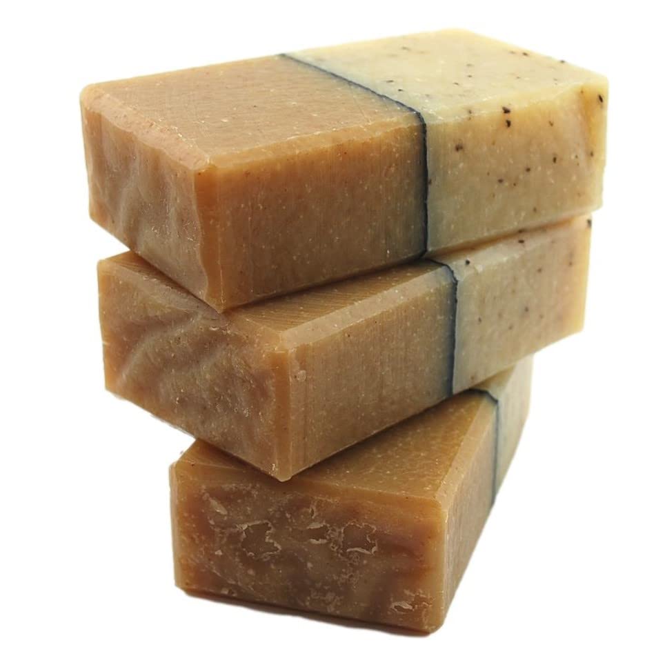 Traverse Bay Bath And Body Turmeric Black Pepper Ginger Exfoliating Soap - 3 Bar Pack 16+ Oz