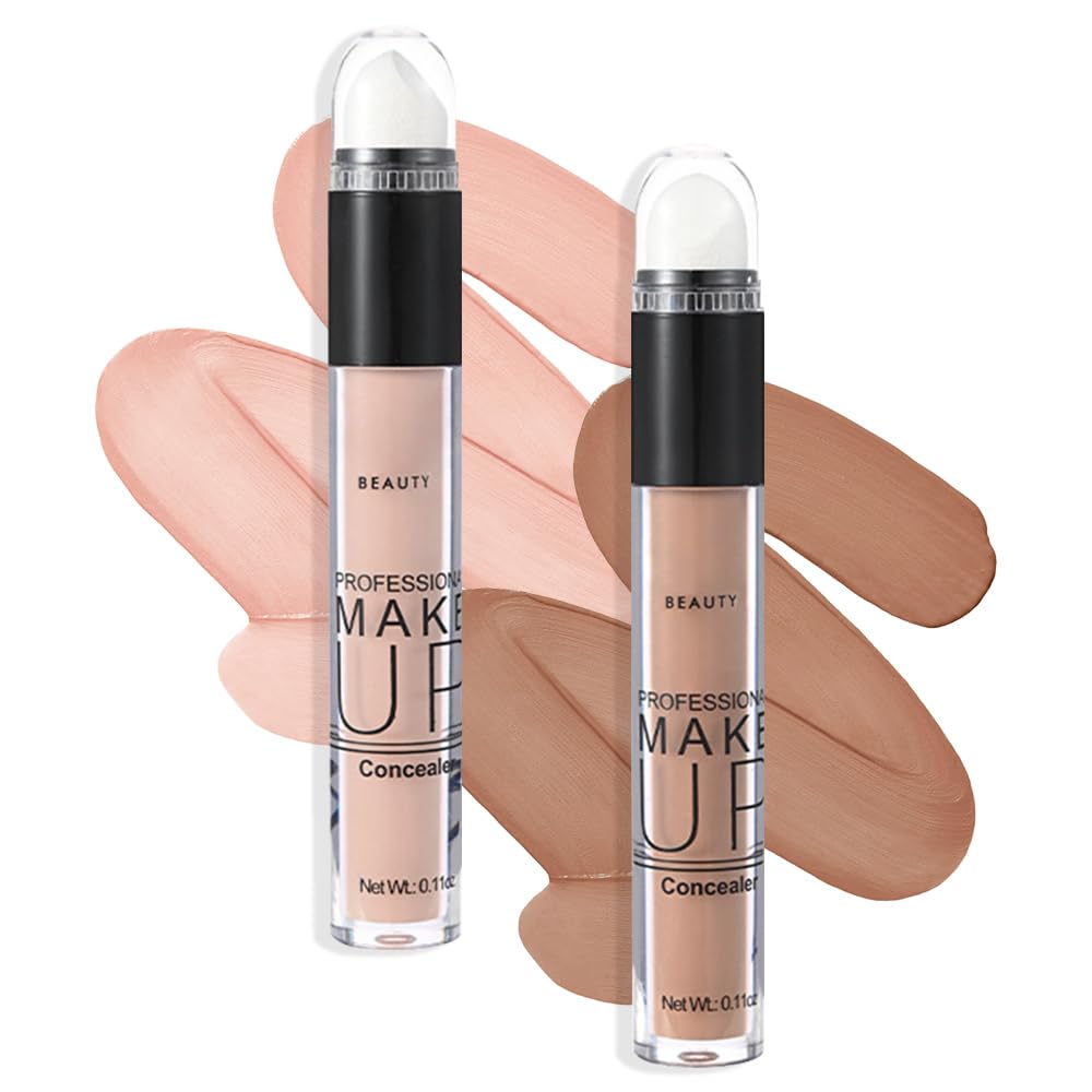 Suake Liquid Foundation Cream, Full Coverage Matte Concealer, Oil Control & Waterproof, 0.35 Fl Oz