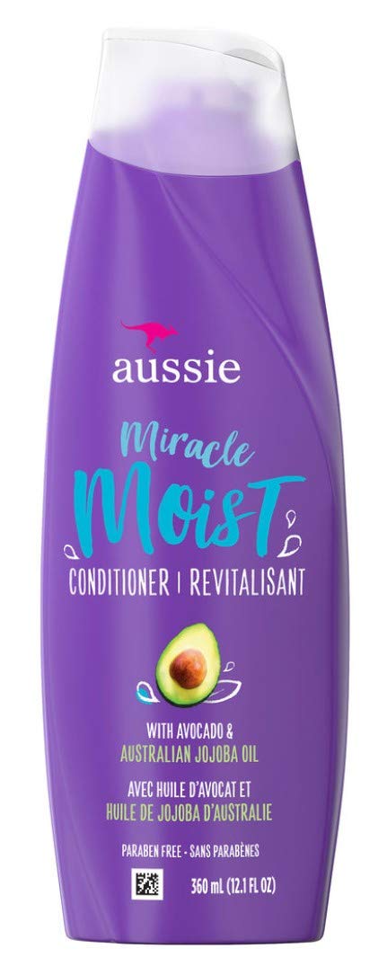 Aussie Paraben-Free Miracle Moist Conditioner with Avocado and Jojoba Oil For Dry Hair - 12.1 fl oz