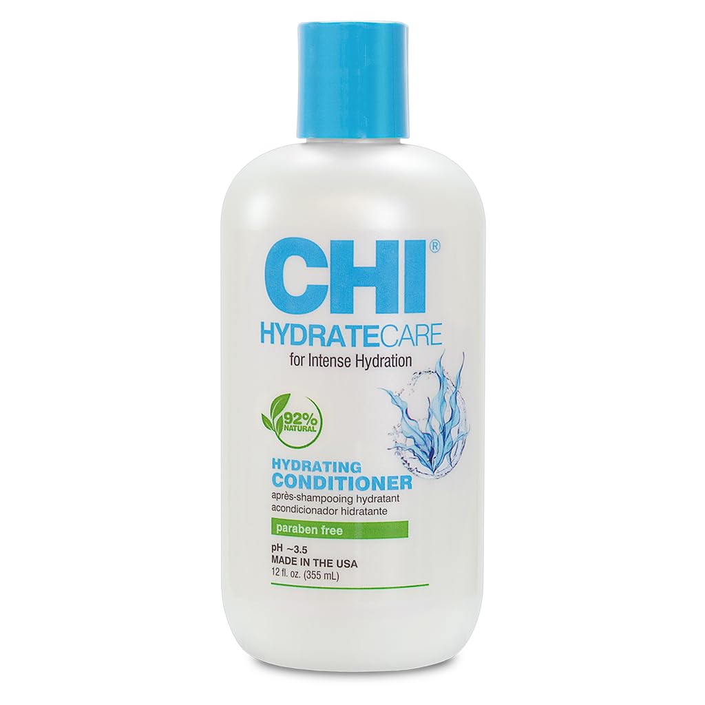 Chi Hydratecare Hydrating Conditioner, Sulfate & Paraben-Free, 12 Fl Oz - Moisture & Damage Protection