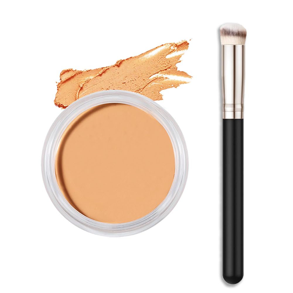 Kaely Cream Pot Concealer Set - Full Coverage, Brightening, Waterproof, Vegan, 06 Sun Kissed