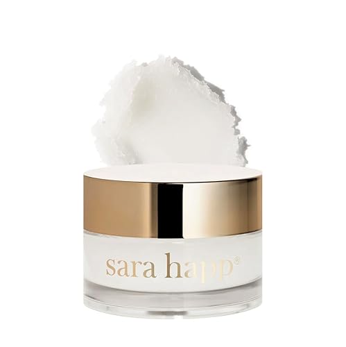 Sara Happ Lip Scrub - Exfoliating Moisturizer For Dry Flaky Lips, Coconut, 0.5 Oz