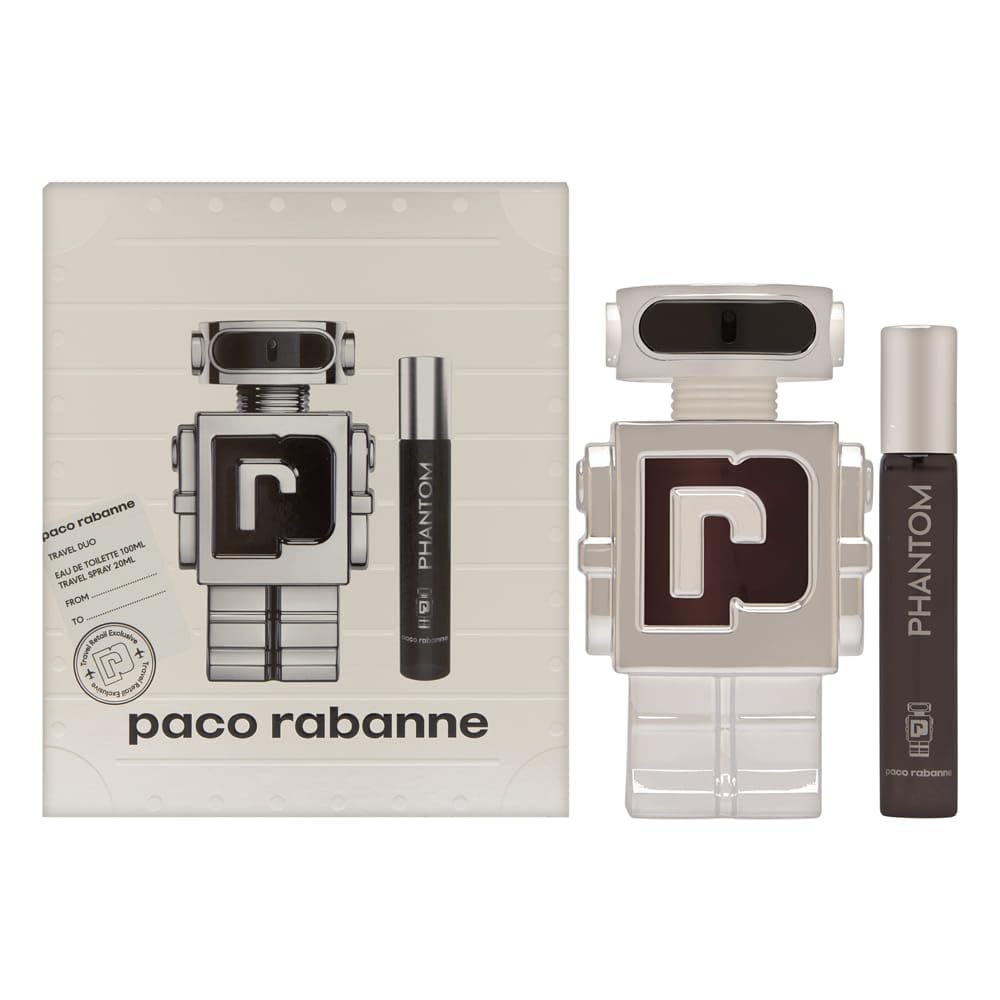 Paco Rabanne Phantom Men’S 2 Piece Set: 3.4Oz & 0.68Oz Eau De Toilette Spray