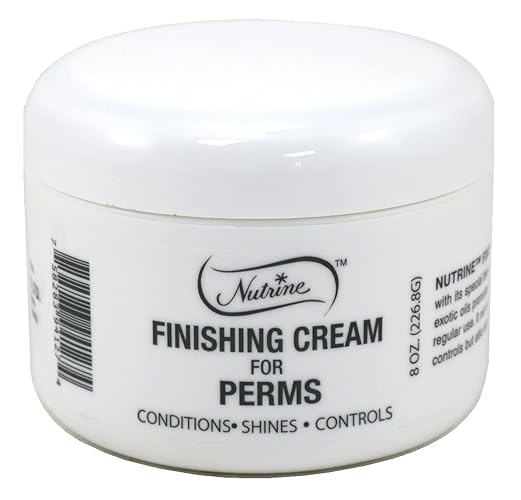 Nutrine Finishing Cream 8 Ounce - Pack Of 6 For Perms, Smooths And Enhances Curls