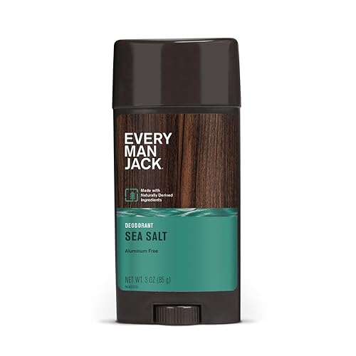 Every Man Jack Sea Salt Deodorant - 3 Oz Natural Freshness, Aluminum-Free, Long-Lasting