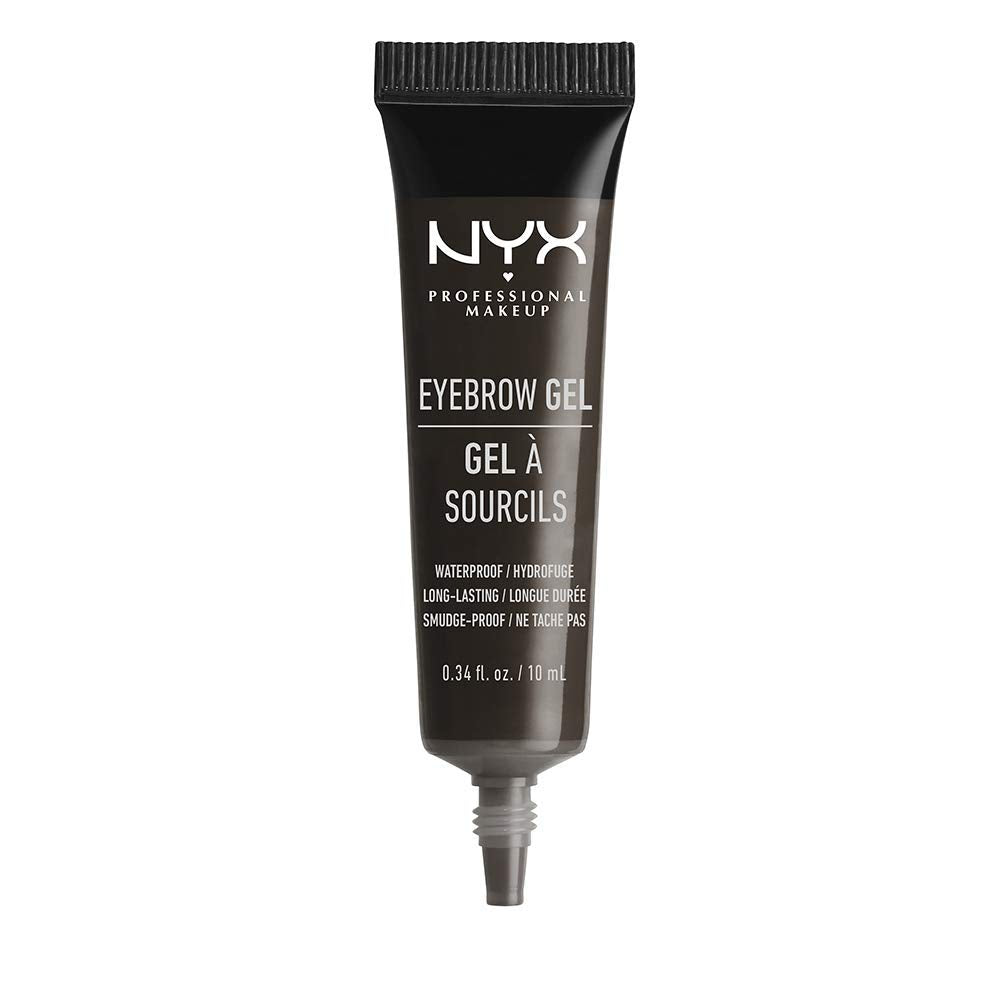 Nyx Professional Makeup Eyebrow Gel, 05 Black, 0.34 Fl Oz - Long-Lasting Definition